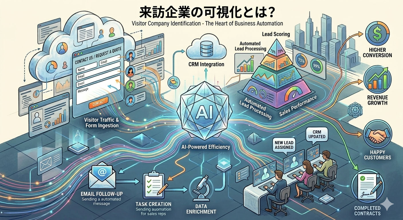 来訪企業の可視化とは？IPアドレス解析で訪問者の企業を特定する方法